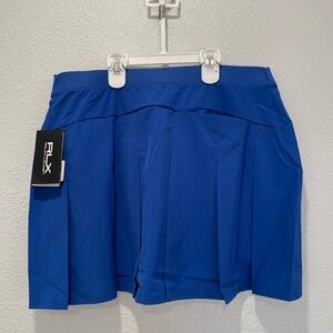 RLX Ralph Lauren Vibrant Blue Pleated Skort